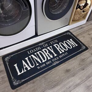 NEW Laundry Room Rug Runner Non Slip Laundry Mats Mudroom Runner Farmhouse